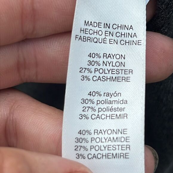 Chicos Gray Cowl Neck Long Sleeve sweater size 3 (16) - Picture 4 of 6